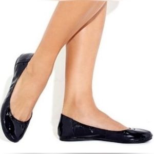VINCE CAMUTO ELLEN BLACK PATENT LEATHER BALLET SHOES SIZE 7M